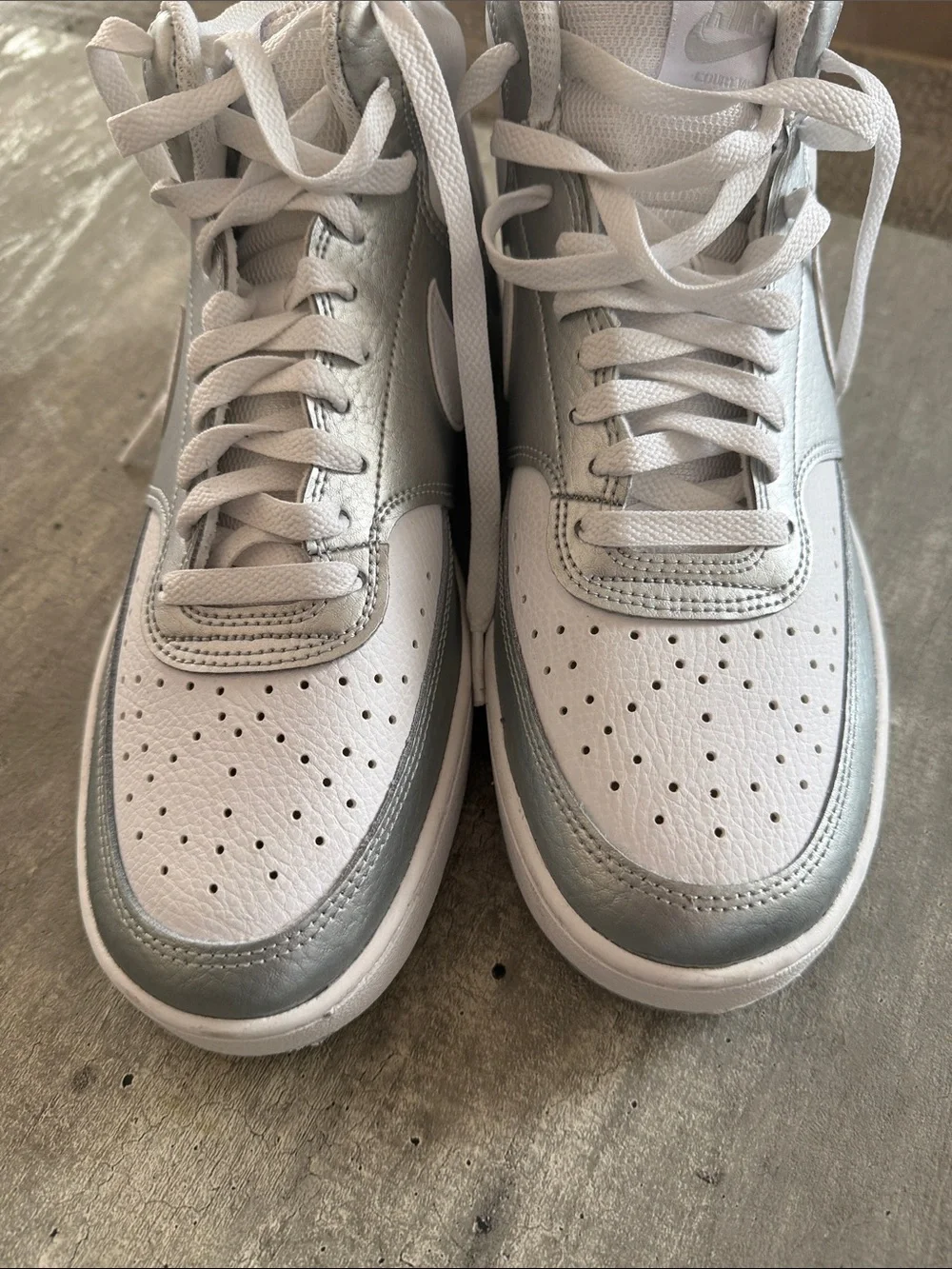 Nike Court Vision Mid - Women's Sneaker Grey White Silver CD5436-108